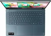 Лаптоп LENOVO Yoga Pro 7 AMD Ryzen AI 7 350 14.5inch OLED 500N 90Hz 32GB DDR5 1TB W11H Tidal Teal - 83KG000QBM