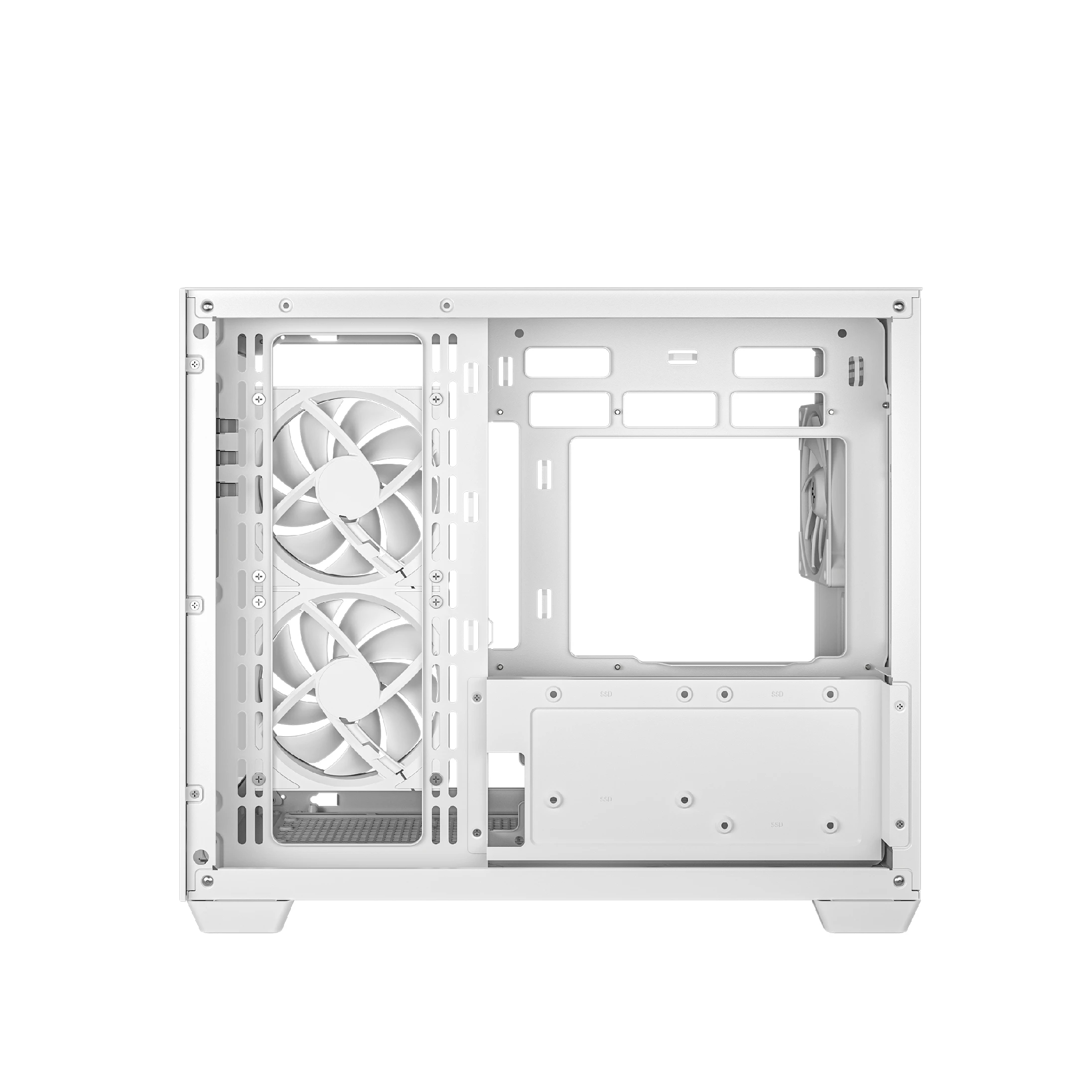 DeepCool кутия Case mATX - CG330 3F WH - 3 ARGB Fans
