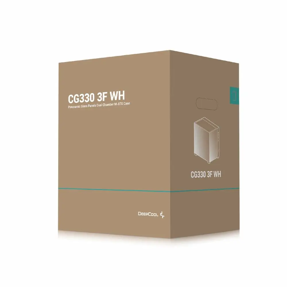 DeepCool кутия Case mATX - CG330 3F WH - 3 ARGB Fans