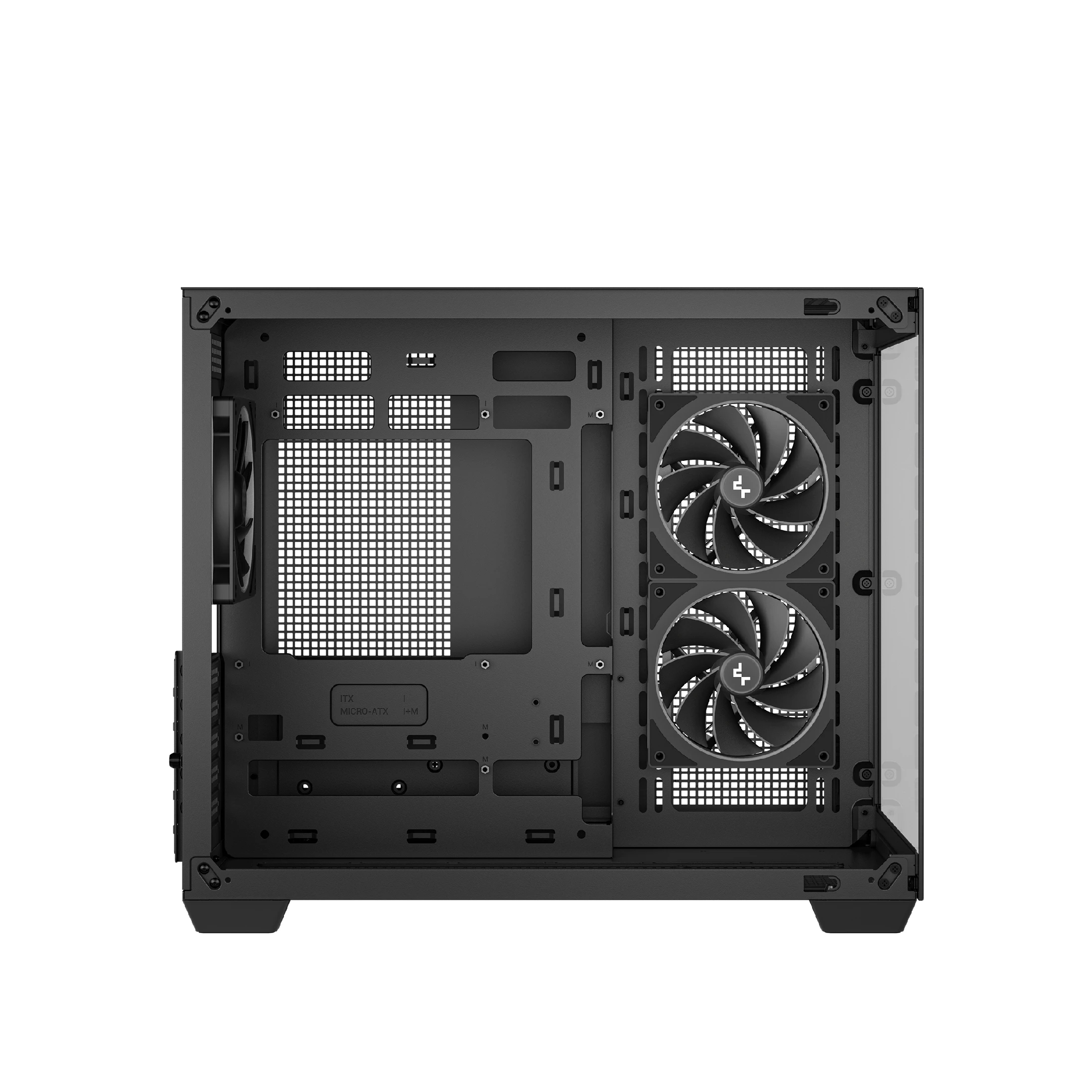 DeepCool кутия Case mATX - CG330 3F - 3 ARGB Fans