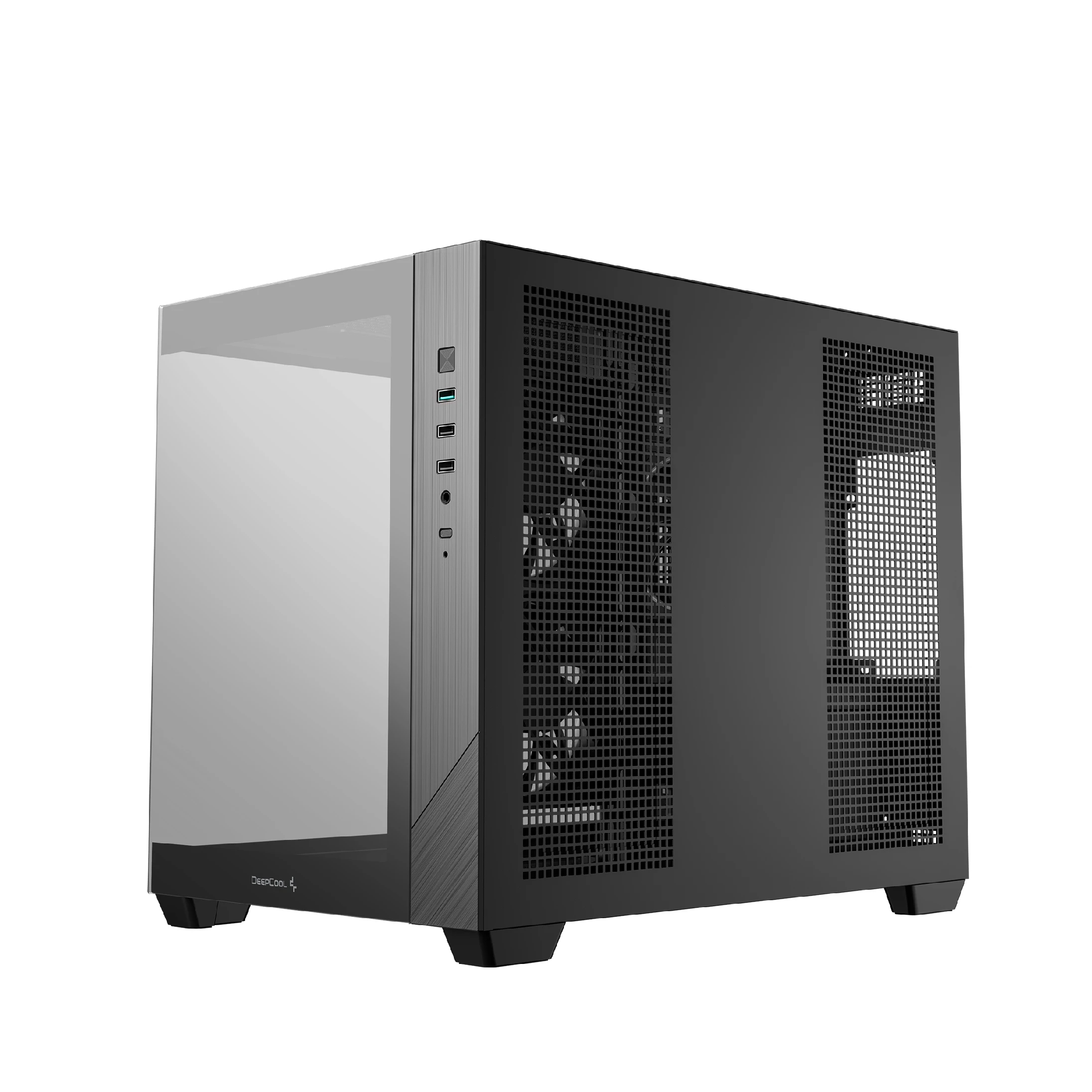DeepCool кутия Case mATX - CG330 3F - 3 ARGB Fans