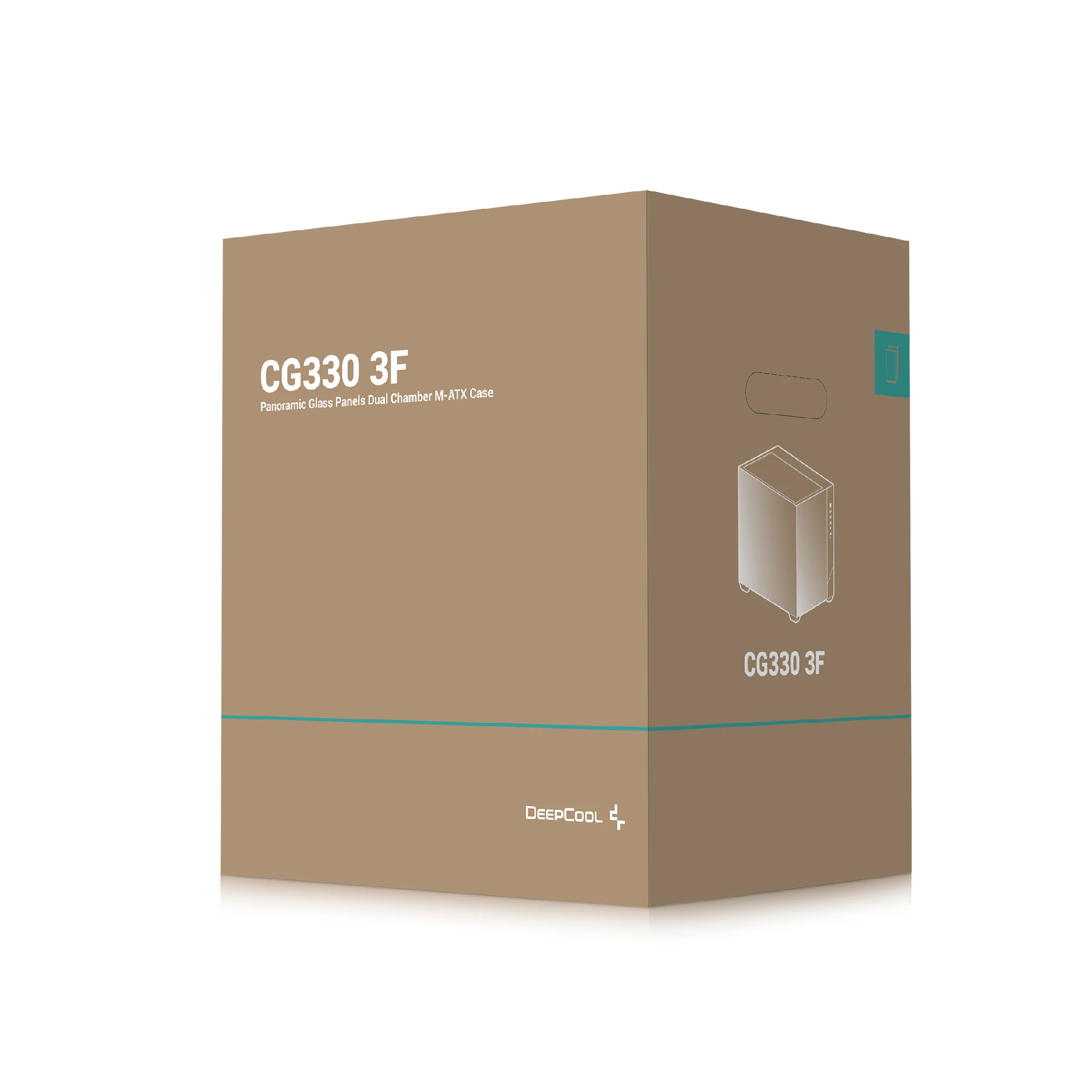 DeepCool кутия Case mATX - CG330 3F - 3 ARGB Fans