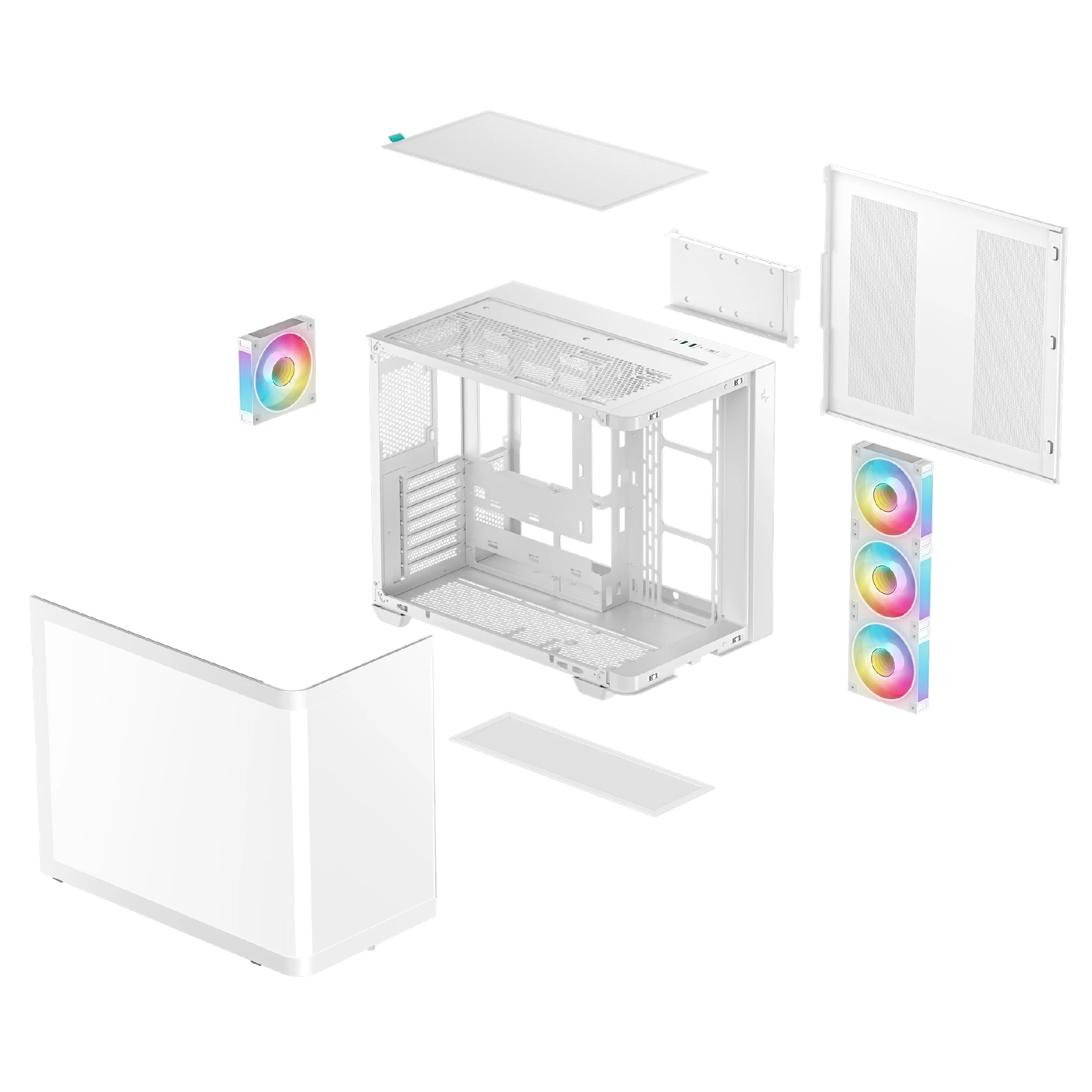 DeepCool кутия Case ATX - CG530U 4F WH - 4 ARGB Fans