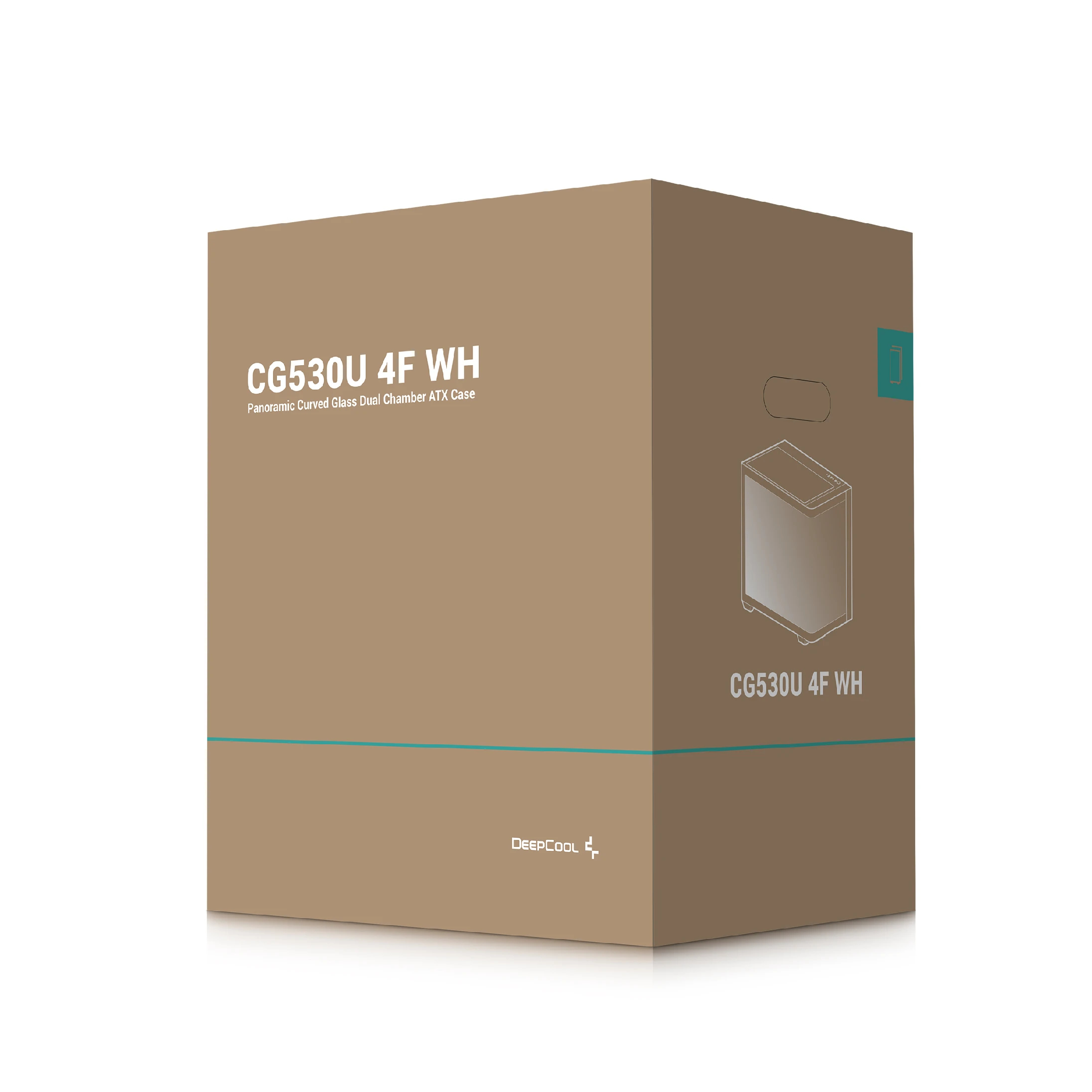 DeepCool кутия Case ATX - CG530U 4F WH - 4 ARGB Fans