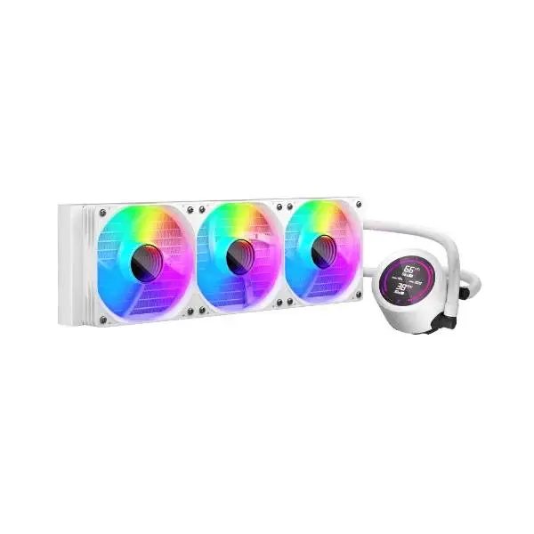 Водно охлаждане 1stPlayer Thunderstorm TS4 360 White Digital Display aRGB Water Cooling 360mm