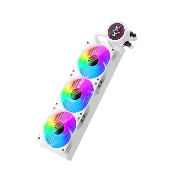 Водно охлаждане 1stPlayer Thunderstorm TS4 360 White Digital Display aRGB Water Cooling 360mm