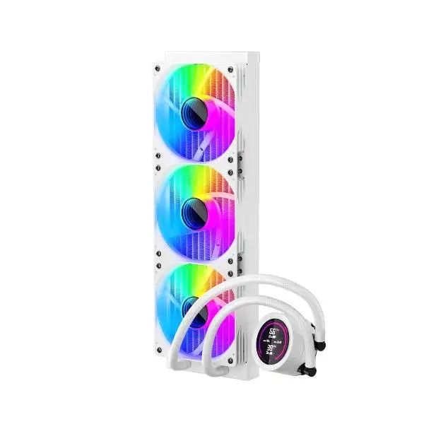 Водно охлаждане 1stPlayer Thunderstorm TS4 360 White Digital Display aRGB Water Cooling 360mm
