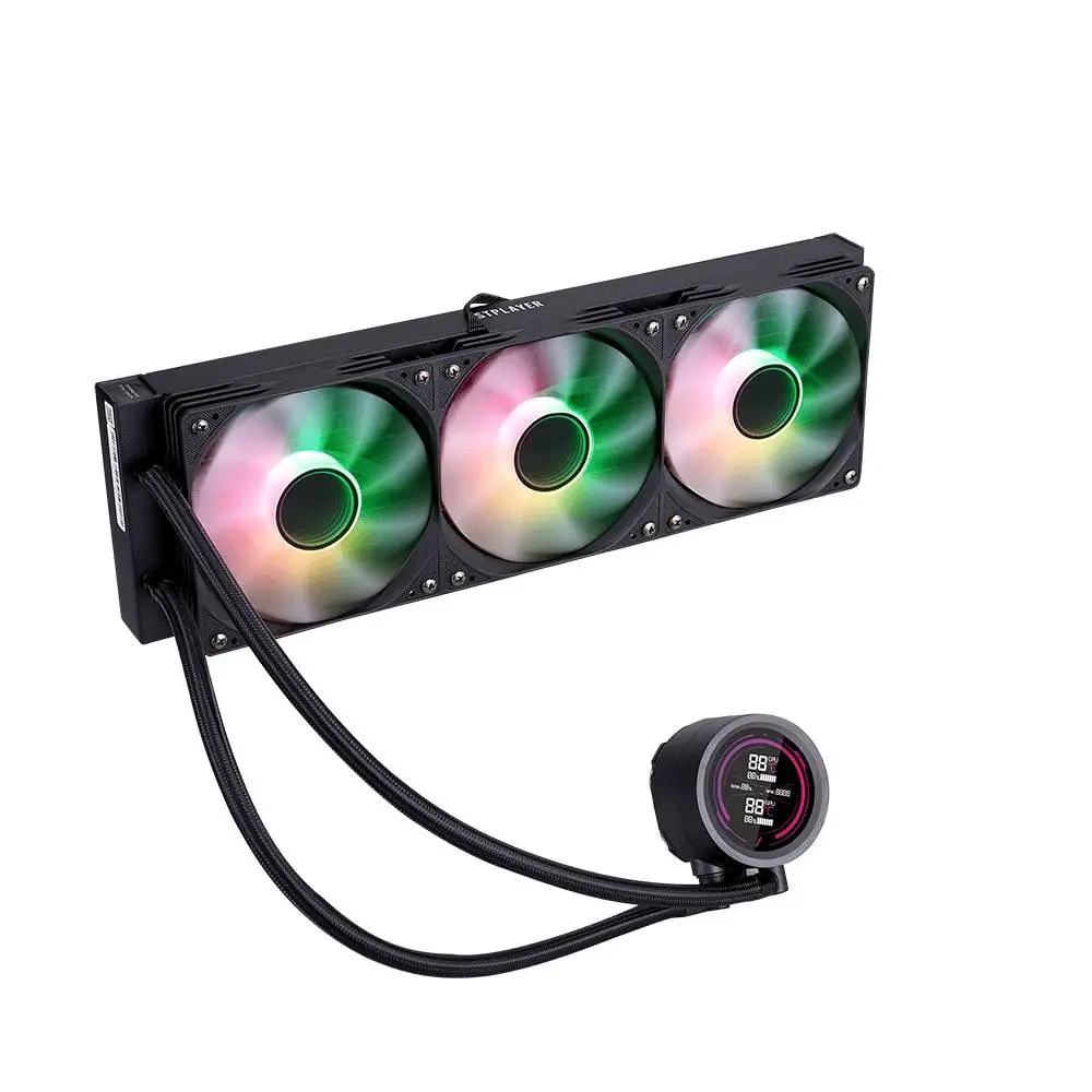 Водно охлаждане 1stPlayer Thunderstorm TS4 360 Black Digital Display aRGB