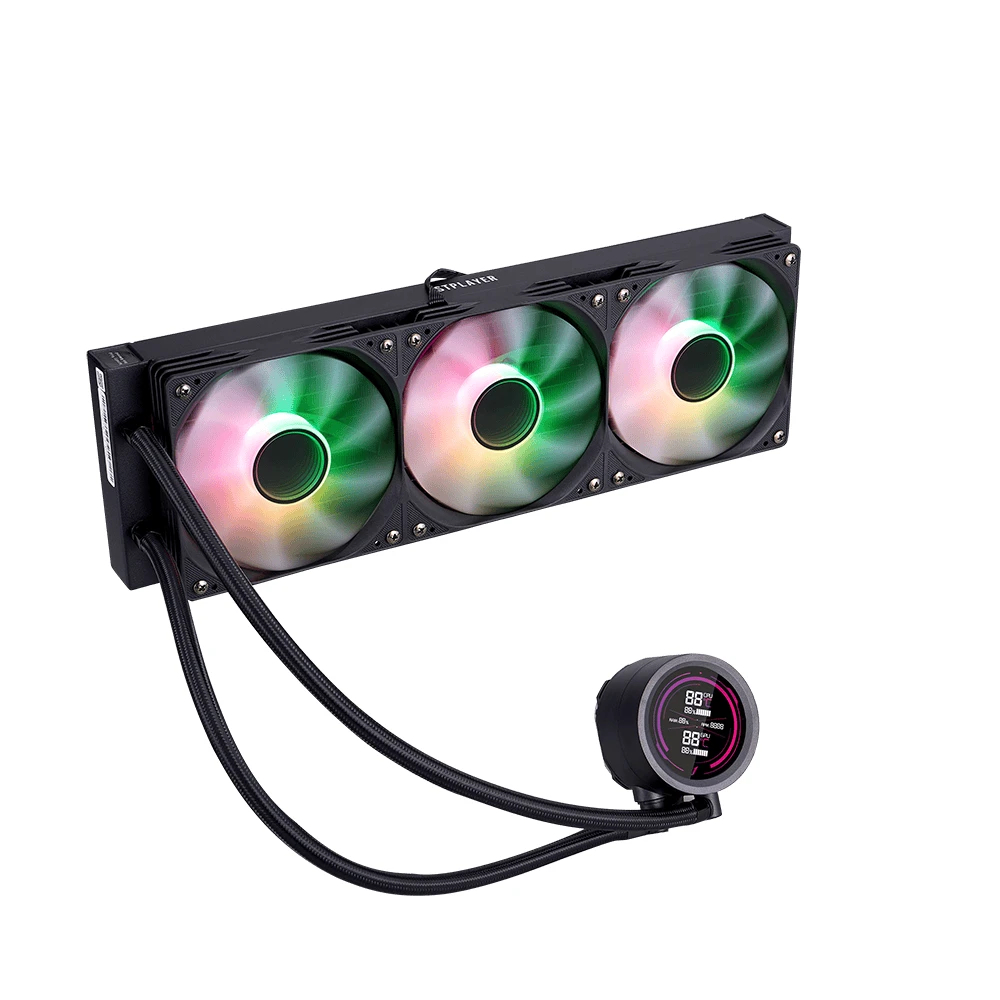 Водно охлаждане 1stPlayer Thunderstorm TS4 360 Black Digital Display aRGB