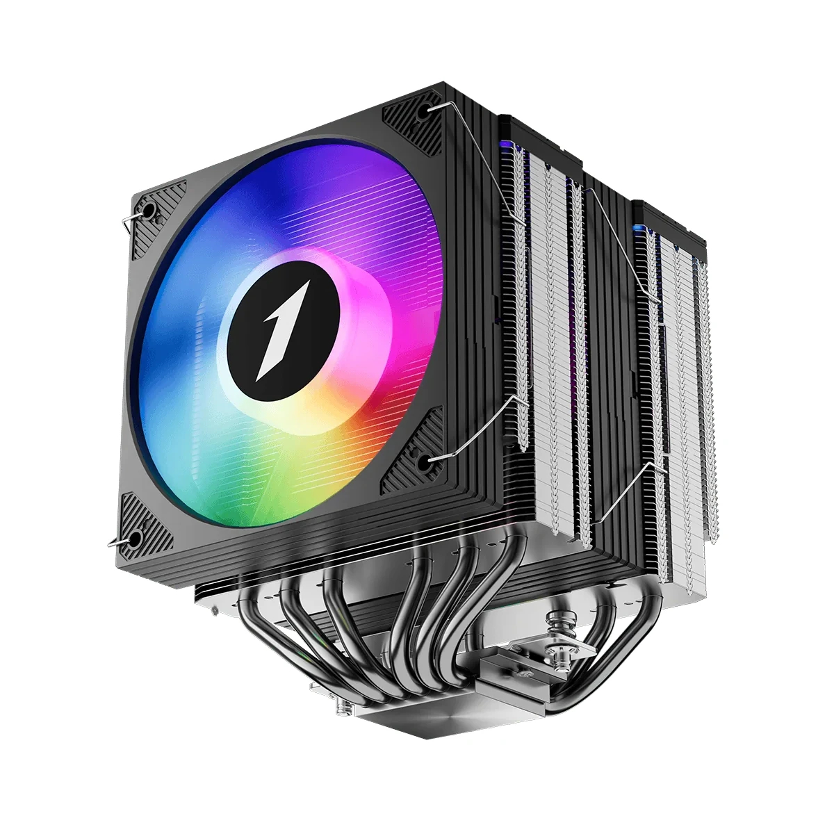 Охладител за процесор 1stPlayer CRYO CY12LD Black CPU Cooler LGA1851/AM5, Dual-Tower, ARGB
