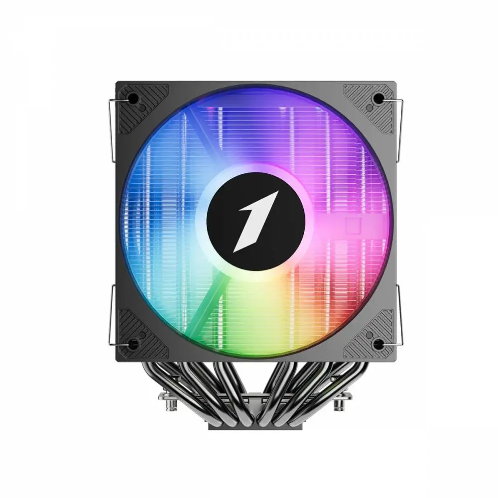 Охладител за процесор 1stPlayer CRYO CY12LD Black CPU Cooler LGA1851/AM5, Dual-Tower, ARGB