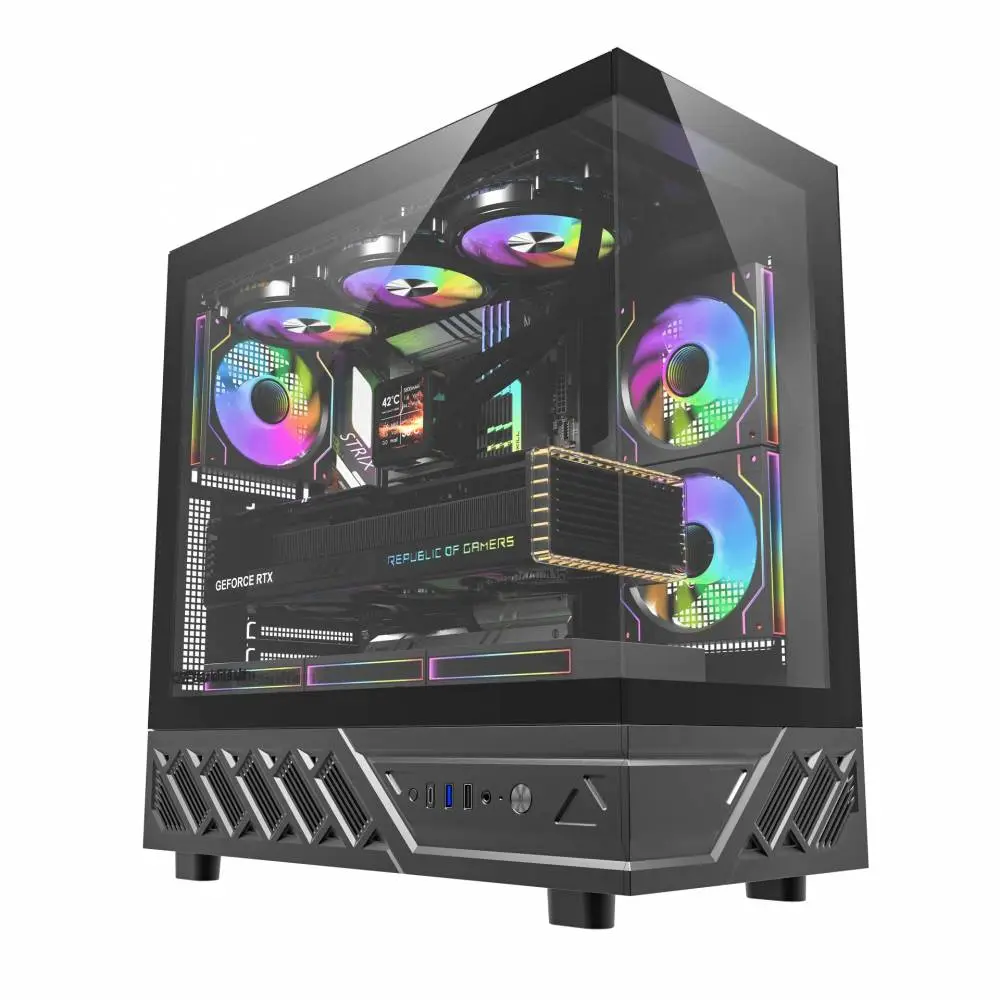 Darkflash Gehäuse Case ATX - DS950 Black - 6 x 120 mm Infinity Mirror A-RGB