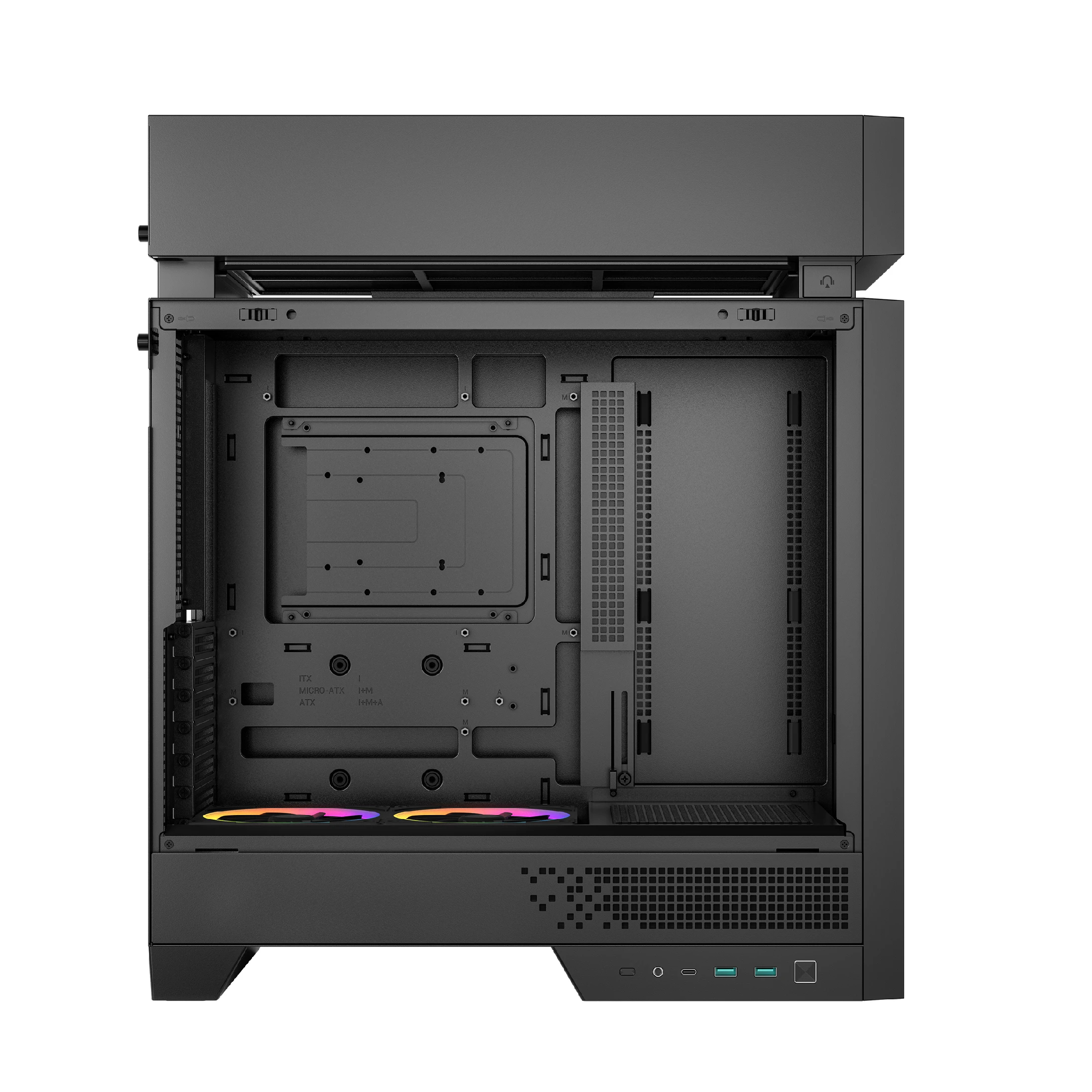 DeepCool кутия Case ATX - CL660 - Modular Split-Chamber, 2 ARGB fans