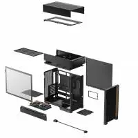DeepCool кутия Case ATX - CL660 - Modular Split-Chamber, 2 ARGB fans