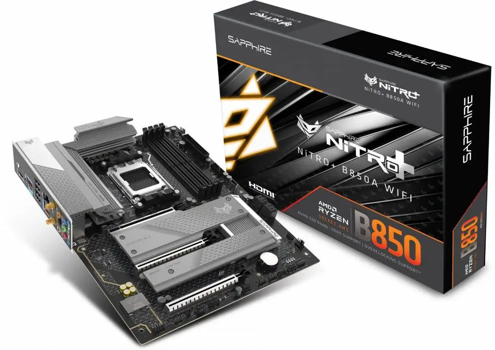 Дънна платка SAPPHIRE NITRO+ B850A WIFI 7 - 52123-03-40G