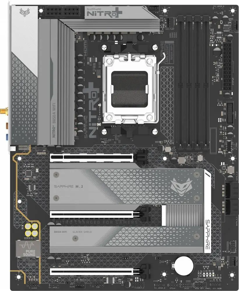 Дънна платка SAPPHIRE NITRO+ B850A WIFI 7 - 52123-03-40G