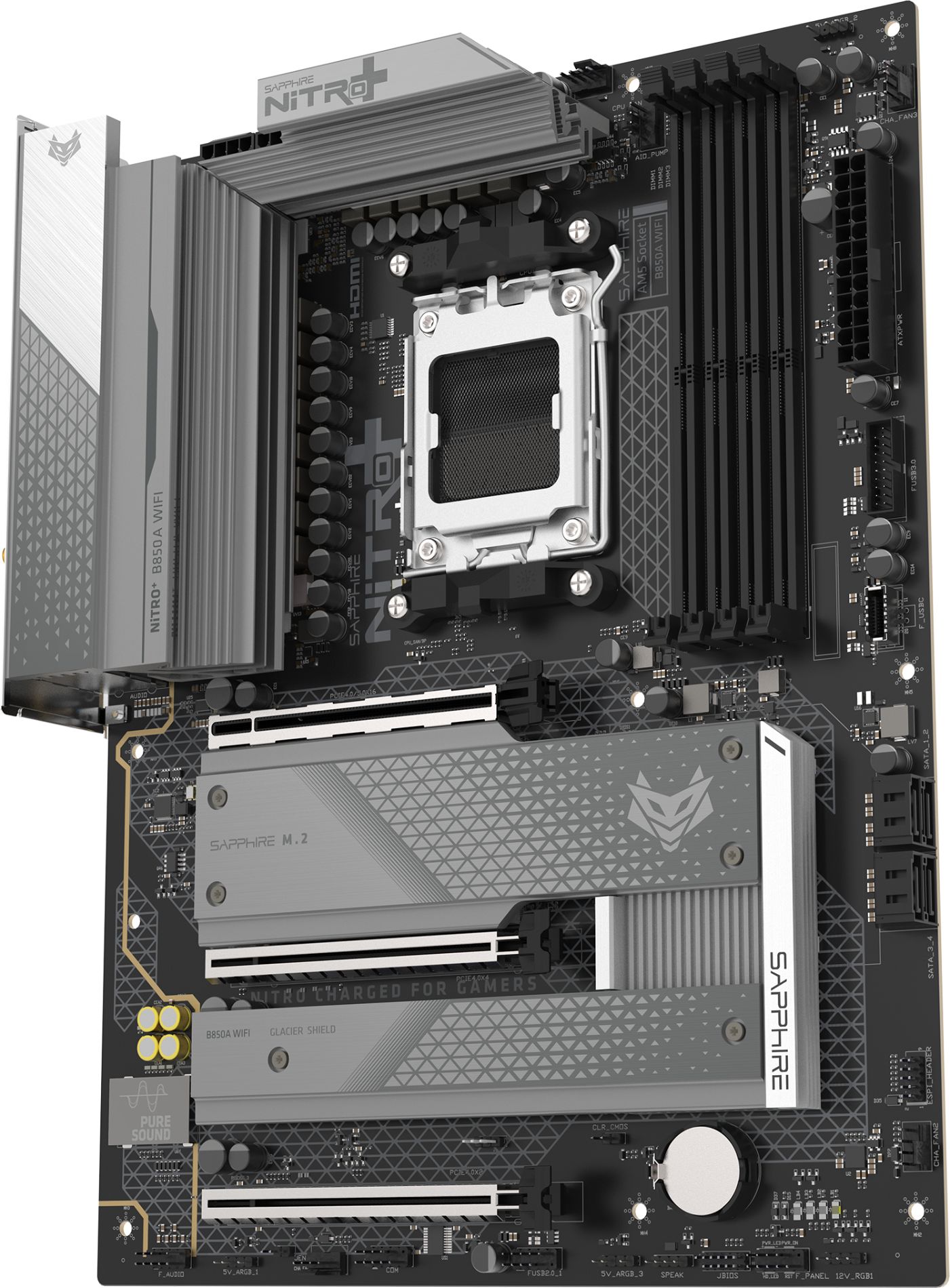 Дънна платка SAPPHIRE NITRO+ B850A WIFI 7 - 52123-03-40G