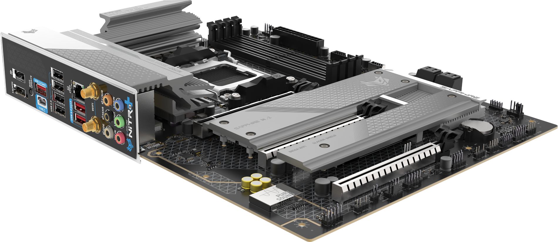 Дънна платка SAPPHIRE NITRO+ B850A WIFI 7 - 52123-03-40G