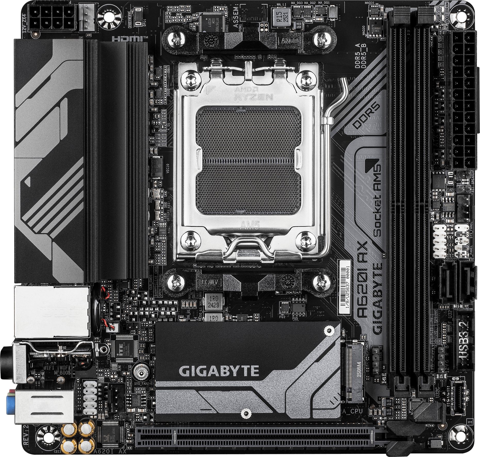 Дънна платка GIGABYTE A620I AX AM5