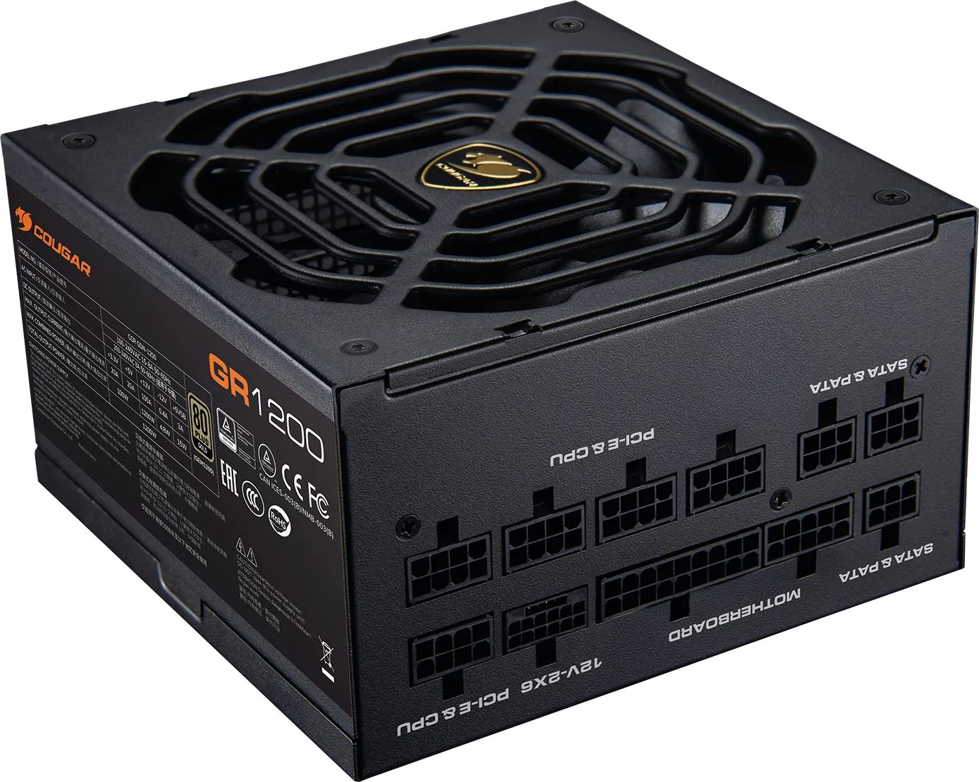 Alimentation COUGAR GR 1000, 1000W 80 Plus Gold ATX 3.1 PSU - CGR GDN-1000