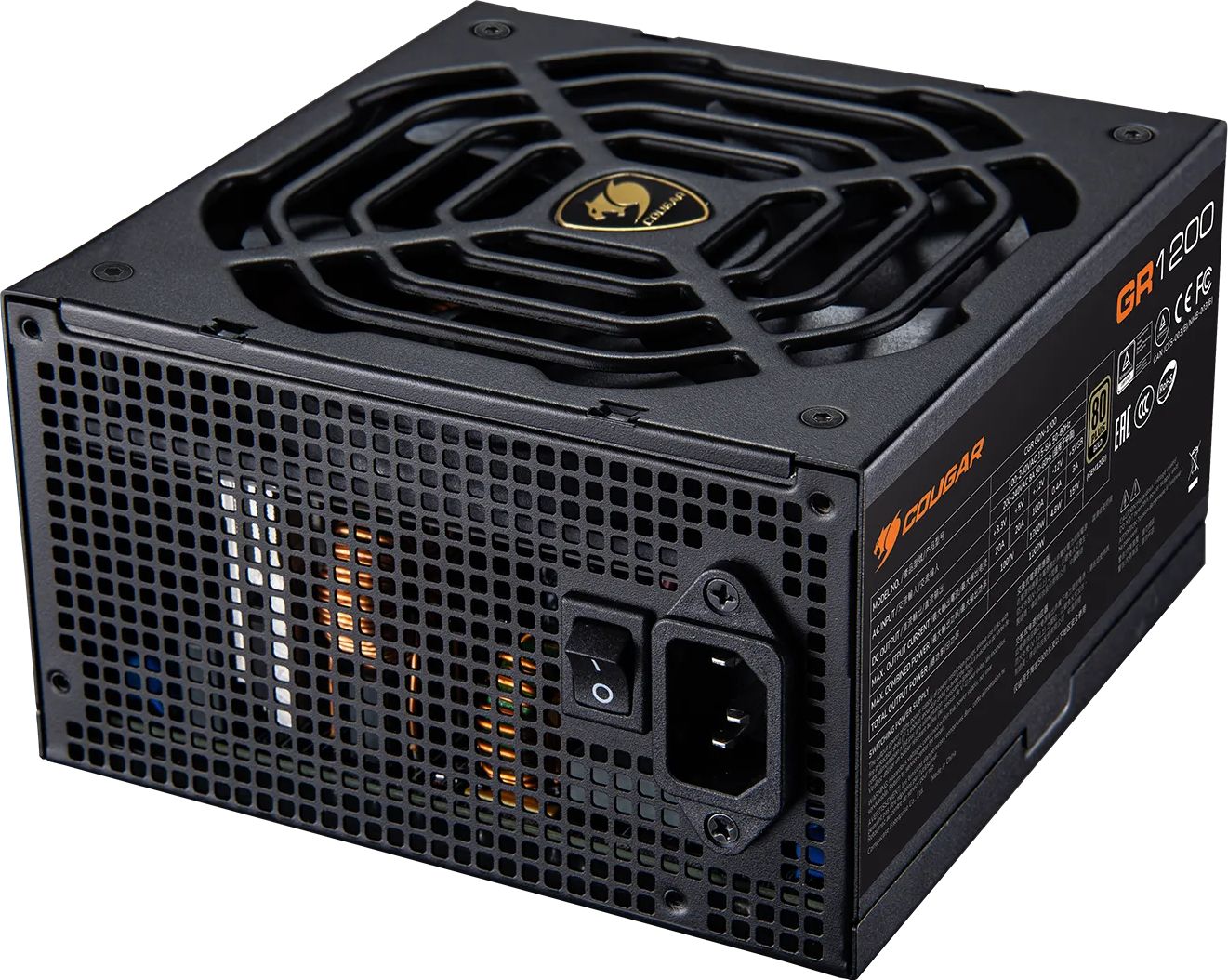 Alimentation COUGAR GR 1000, 1000W 80 Plus Gold ATX 3.1 PSU - CGR GDN-1000