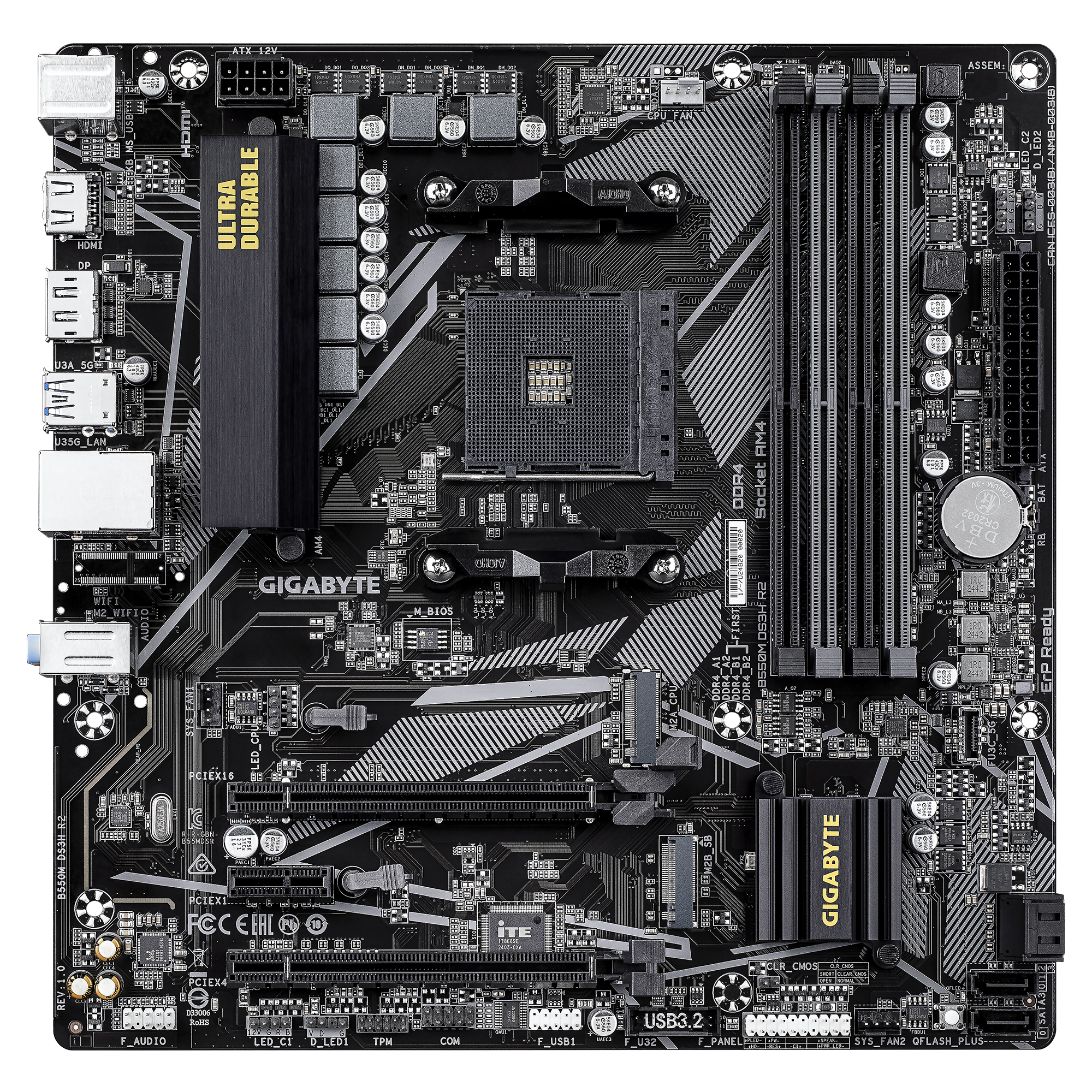 Материнская плата GIGABYTE B550M DS3H R2 AM4