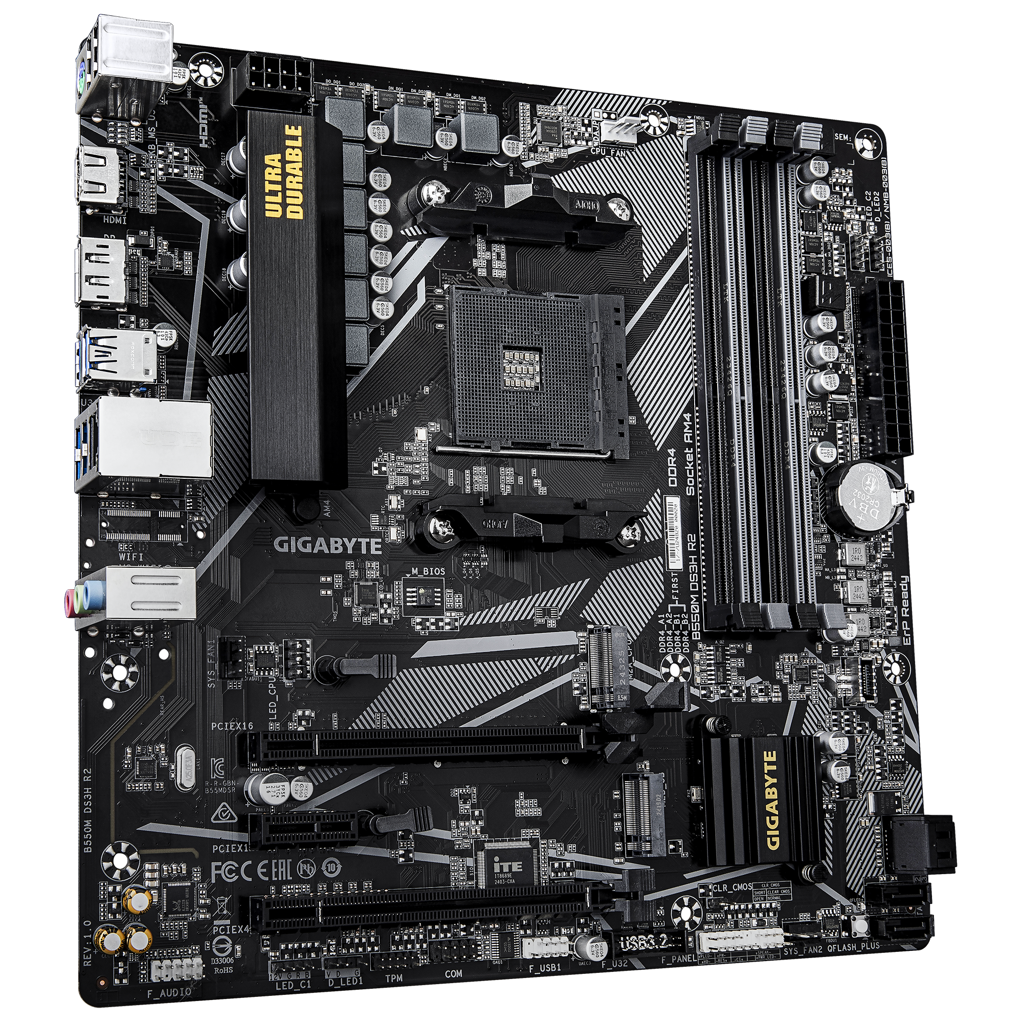 Материнская плата GIGABYTE B550M DS3H R2 AM4