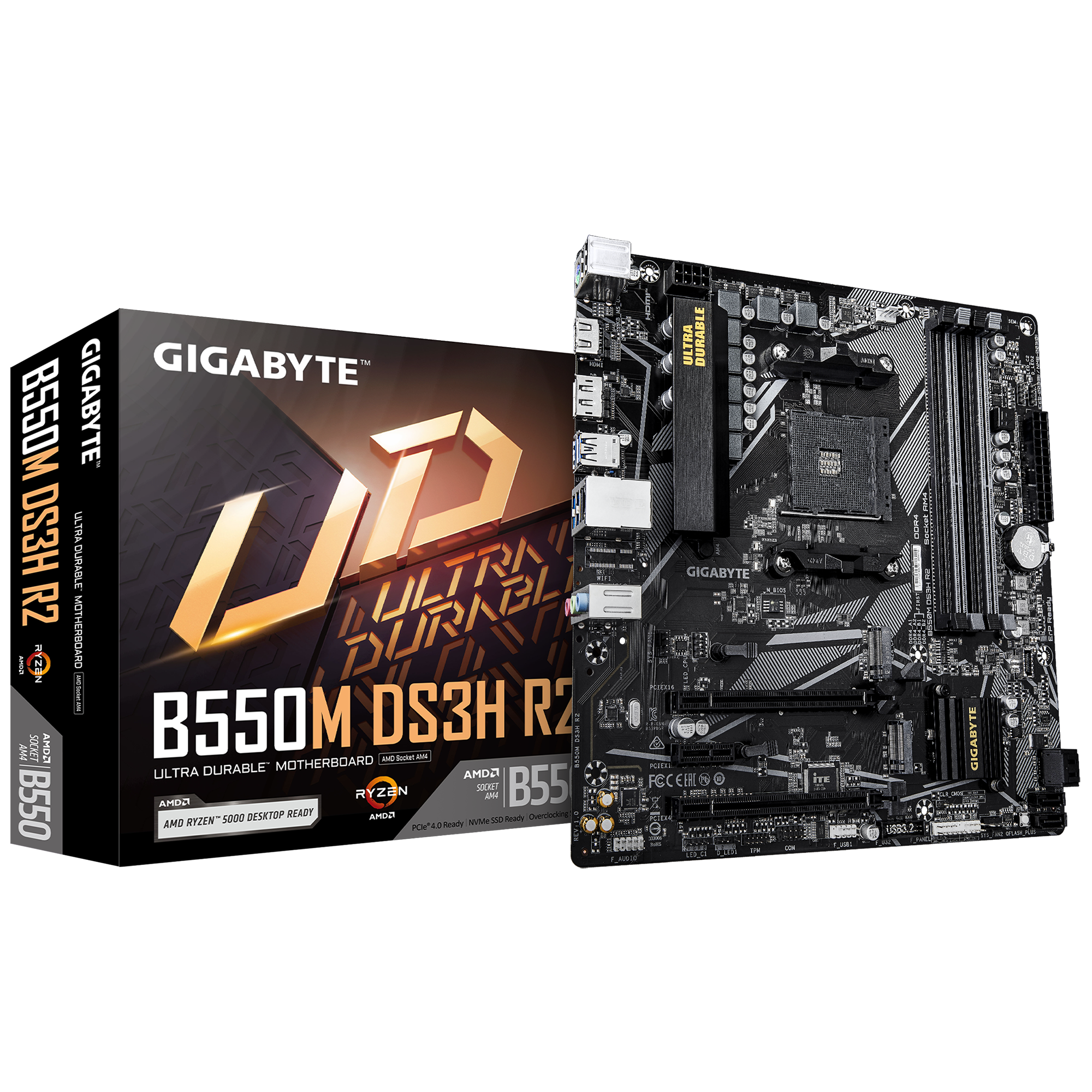 Материнская плата GIGABYTE B550M DS3H R2 AM4