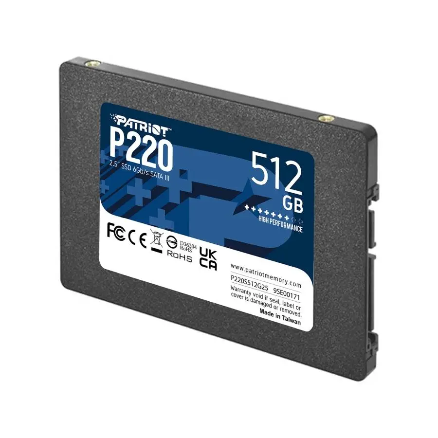 Диск SSD Patriot P220 512GB SATA3 2.5" - P220S512G25