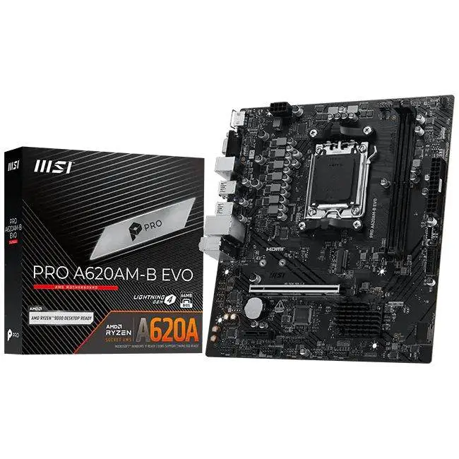 Дънна платка MSI PRO A620AM-B EVO AM5 - 911-7E36-001R