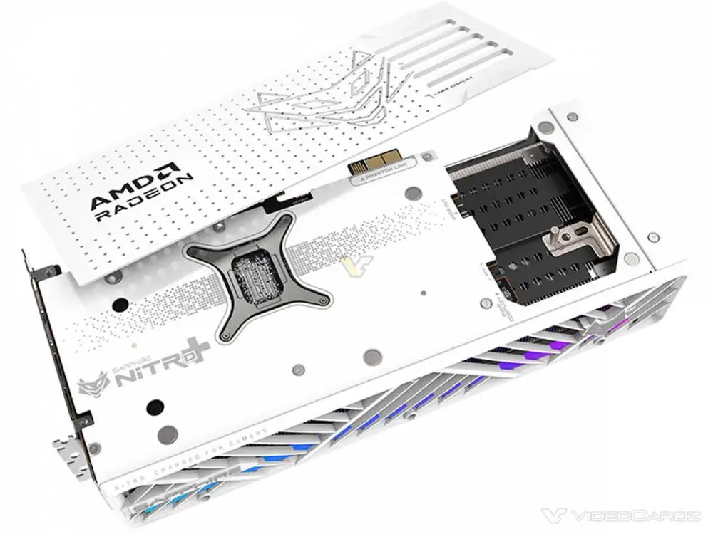 Видео карта Sapphire Radeon RX 9070 XT Nitro+ Gaming OC PhantomLink Polar Aurora - 11348-09-20G
