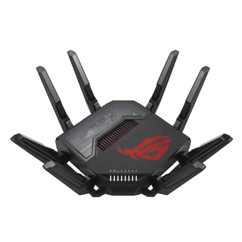 Рутер Asus Gaming Wireless Router ROG Rapture GT-BE98, BE25000, Quad-Band, RGB, AiMesh, Black - 90IG08F0-MO9A0V