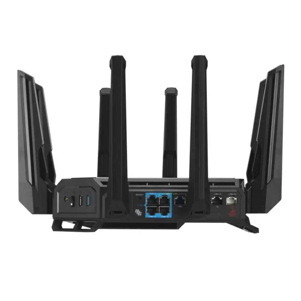Рутер Asus Gaming Wireless Router ROG Rapture GT-BE98, BE25000, Quad-Band, RGB, AiMesh, Black - 90IG08F0-MO9A0V