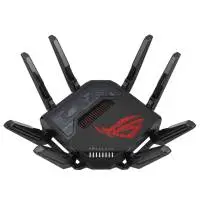 Рутер Asus Gaming Wireless Router ROG Rapture GT-BE98, BE25000, Quad-Band, RGB, AiMesh, Black - 90IG08F0-MO9A0V