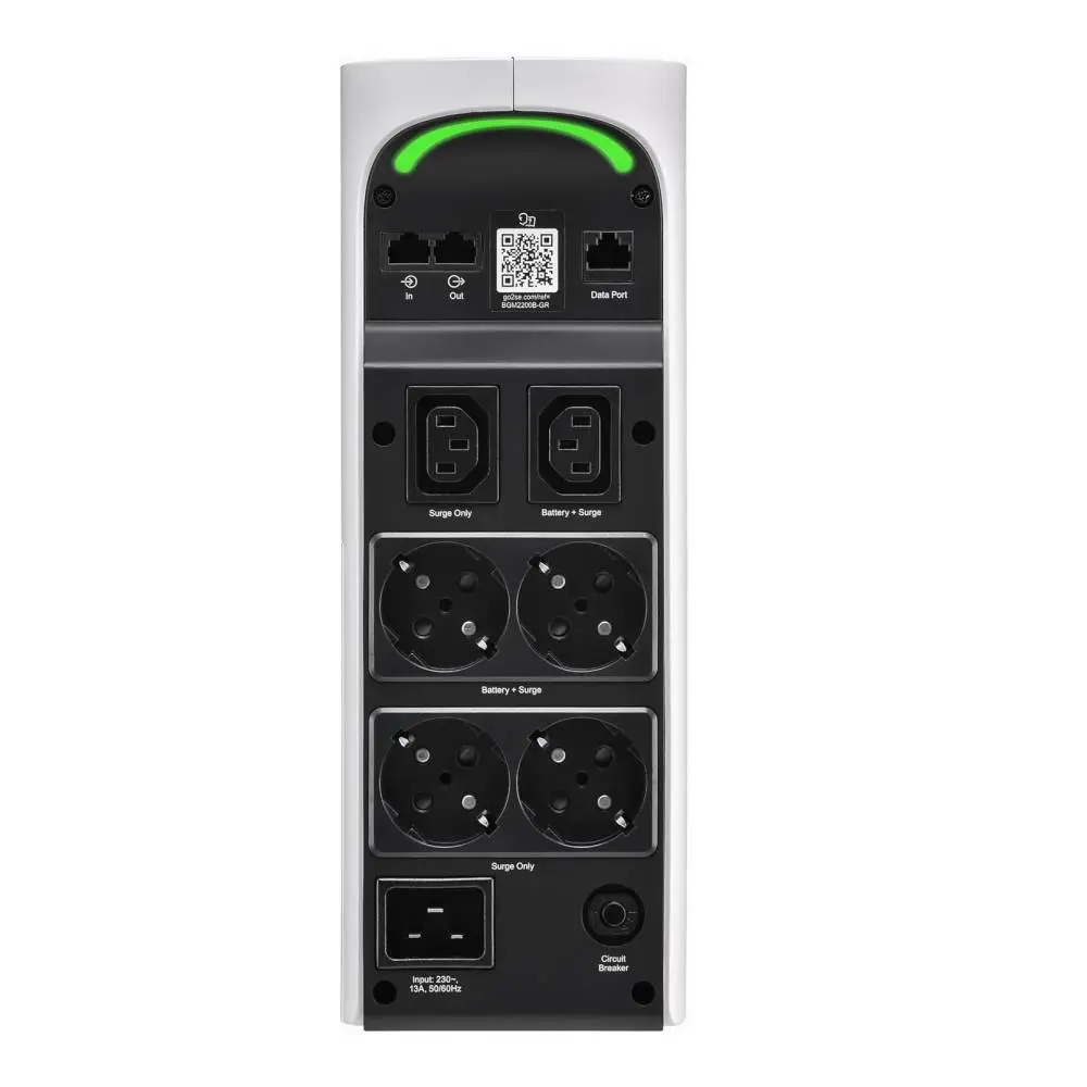 Непрекъсваем ТЗИ APC Back-UPS Pro 2200VA for Gaming, 230V, Pure Sinewave, LCD, White, Schuko