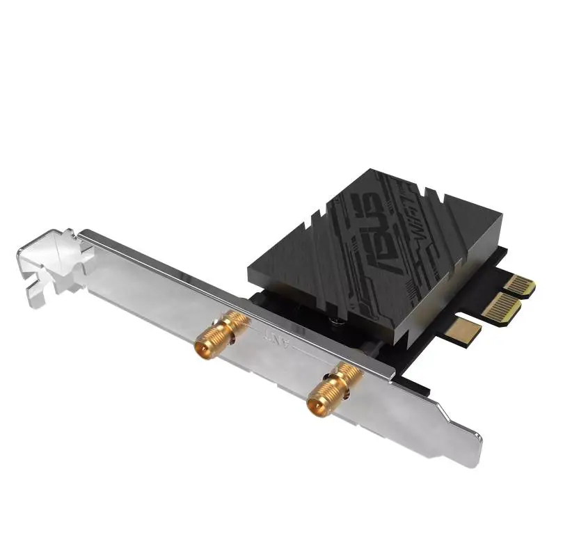 Адаптер Asus PCI-E Adapter, PCE-BE92BT, BE9400, Tri-Band, Bluetooth 5.4, magnetized base, WPA3, OFDMA, MLO, only compatible with lntel motherboards, Black - 90IG08U0-MO0B00