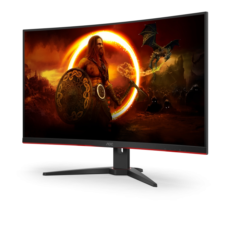 Монитор AOC C32G2ZE/BK, 31.5" Curved 1500R, VA, WLED, 1920x1080, 240Hz, 4ms GtG, 1ms MPRT, AMD FreeSync, 2xHDMI, DP