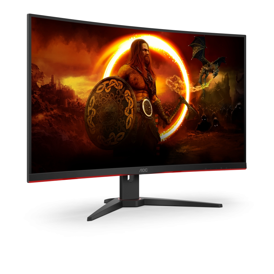 Монитор AOC C32G2ZE/BK, 31.5" Curved 1500R, VA, WLED, 1920x1080, 240Hz, 4ms GtG, 1ms MPRT, AMD FreeSync, 2xHDMI, DP