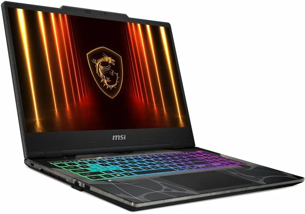 Лаптоп MSI Cyborg 15 B13WEKG, 15.6", FHD 144Hz, Intel Core i7-13620H (1.8/4.9GHz, 24M), NVIDIA RTX 5050 8GB GDDR7, 16GB DDR5, 512GB M.2 SSD - 9S7-15Q342-1004