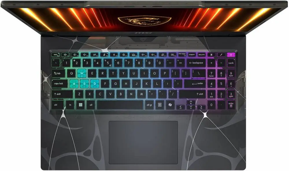 Лаптоп MSI Cyborg 15 B13WEKG, 15.6", FHD 144Hz, Intel Core i7-13620H (1.8/4.9GHz, 24M), NVIDIA RTX 5050 8GB GDDR7, 16GB DDR5, 512GB M.2 SSD - 9S7-15Q342-1004