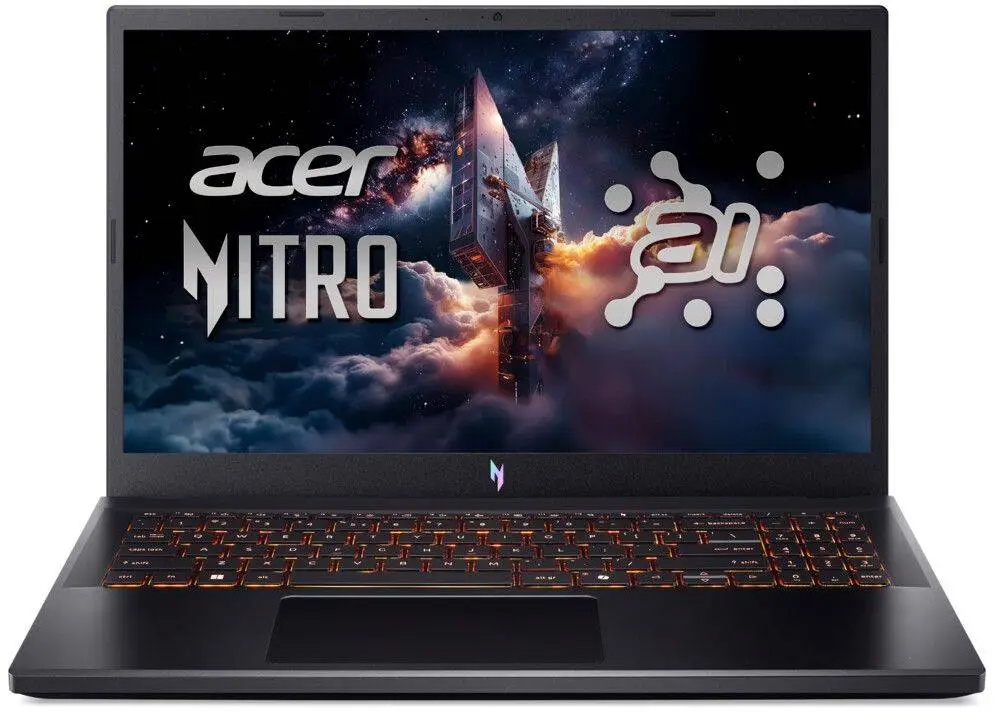 Лаптоп Acer Nitro V 15 AI ANV15-42-R1UL, 15.6", FHD 165Hz, AMD Ryzen 7 7445HS (3.2/3.55GHz, 16M), NVIDIA RTX 4050 6GB GDDR6, 16GB DDR5, 1 TB M.2 SSD - NH.U31EX.008