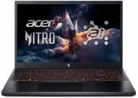 Лаптоп Acer Nitro V 15 AI ANV15-42-R723, 15.6", FHD 165Hz, AMD Ryzen 7 7445HS (3.2/3.55GHz, 16M), NVIDIA RTX 3050 6GB GDDR6, 16GB DDR5, 512GB M.2 SSD - NH.U32EX.005