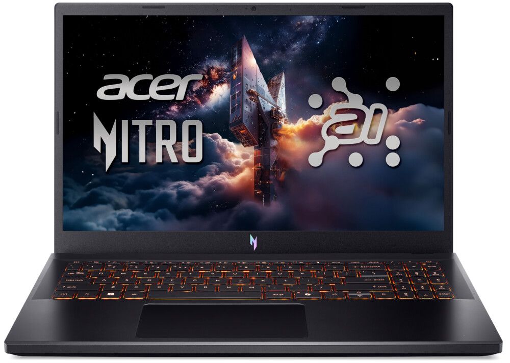 Лаптоп Acer Nitro V 15 AI ANV15-42-R723, 15.6", FHD 165Hz, AMD Ryzen 7 7445HS (3.2/3.55GHz, 16M), NVIDIA RTX 3050 6GB GDDR6, 16GB DDR5, 512GB M.2 SSD - NH.U32EX.005