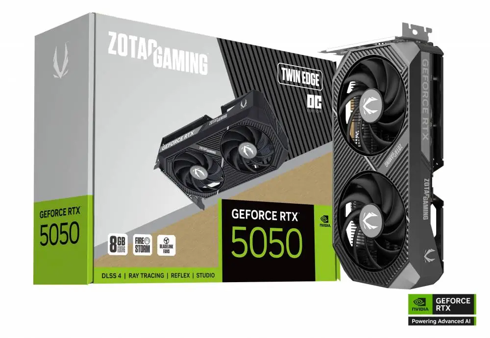 Видео карта ZOTAC GAMING RTX 5050 Twin Edge 8GB OC GDDR6 - ZT-B50500H-10M