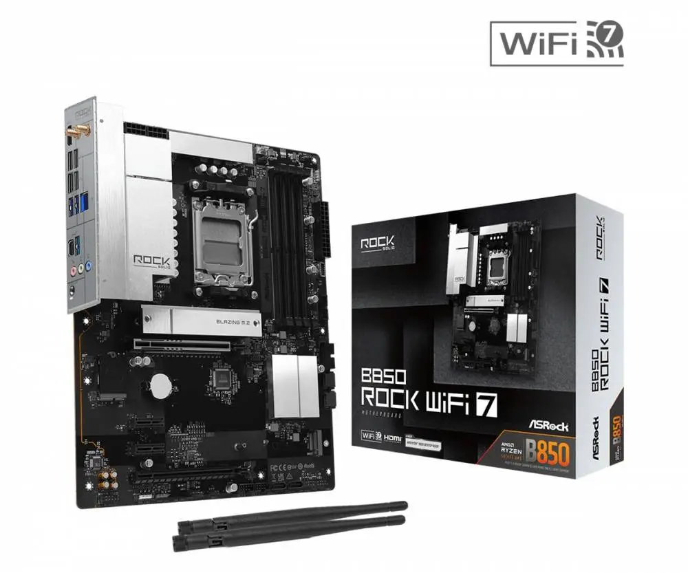 Дънна платка Asrock B850 ROCK WIFI 7 AM5