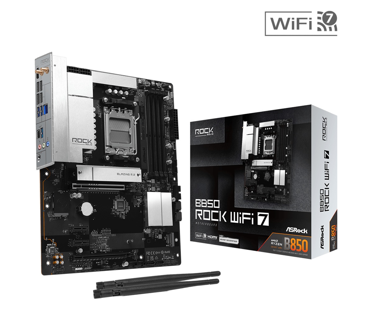Дънна платка Asrock B850 ROCK WIFI 7 AM5