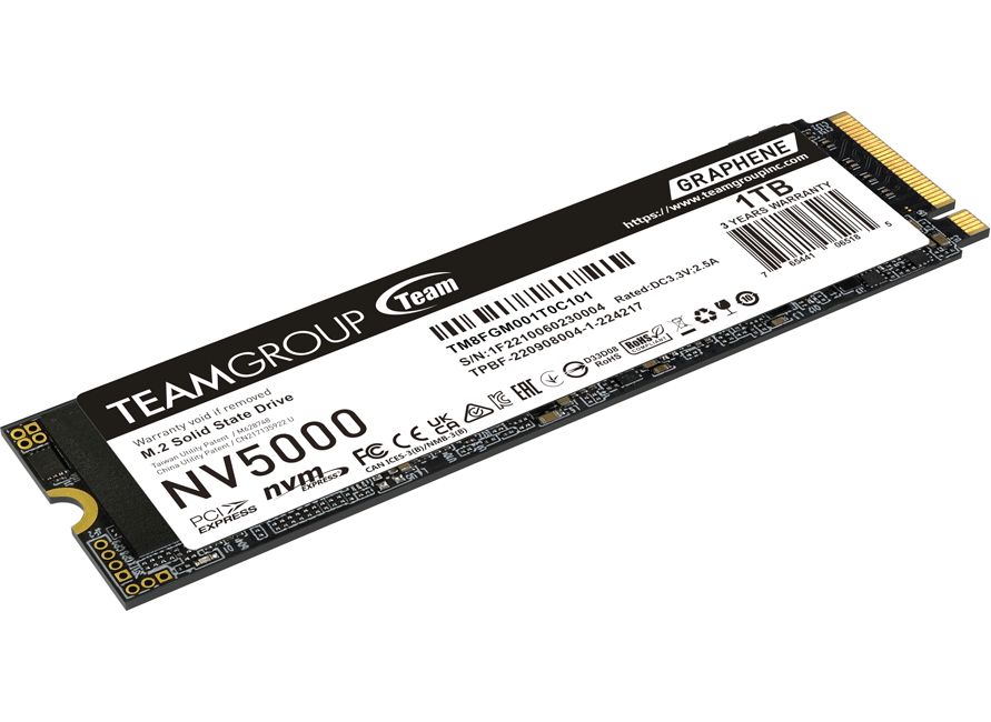 Диск SSD Team Group NV5000, 1TB M.2 2280 NVMe PCIe 4.0 - TM8FGM001T0C101