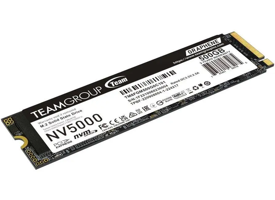 Диск SSD Team Group NV5000, 500GB M.2 2280 NVMe PCIe 4.0 - TM8FGM500G0C101