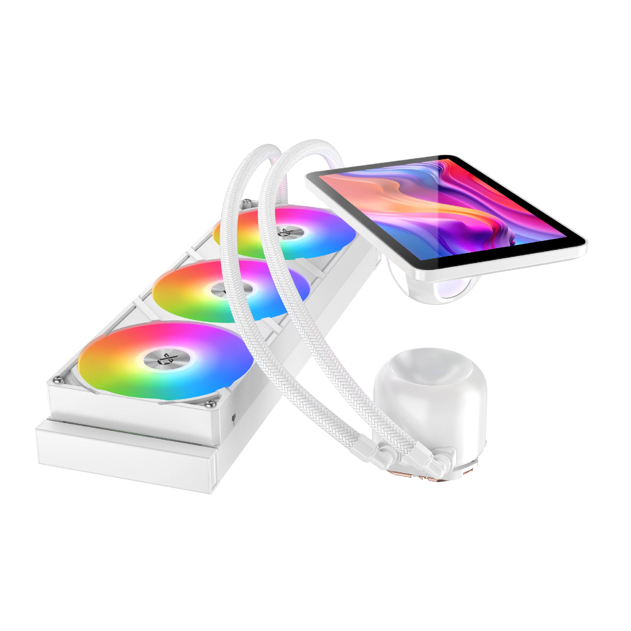 Водно охлаждане XIGMATEK Connect Pro 360 Arctic ARGB, 7” Color LCD Water Cooler