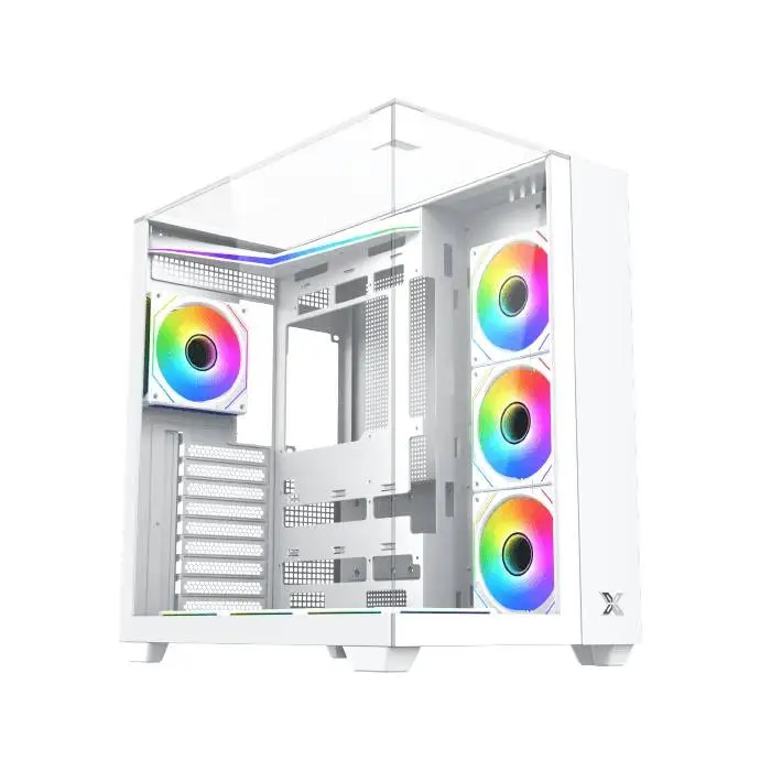 Xigmatek Gehäuse Case ATX - Aqua V Arctic (H23A) - 7 ARGB Fans